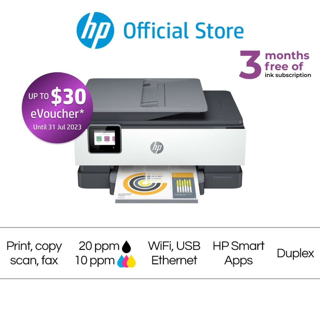 HP OfficeJet Pro 8025e All-in-One Printer With Bonus Months