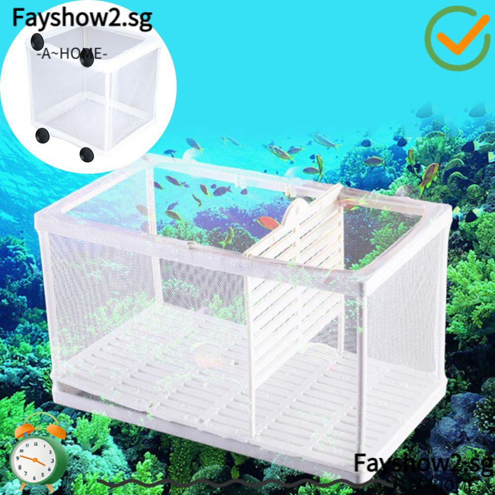 FAY Useful Breeding Isolation Box Guppy Hatchery Aquarium Incubator Breeder  Flexible Rearing Net Double Grow Seed Holder