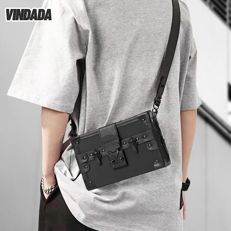 Crossbody Shoulder Box Bag For Men, Niche Design