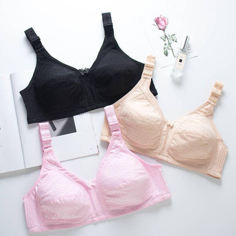 Large Size Thin Bra Comfortable Middle-aged Elderly Mom Fat MM Big