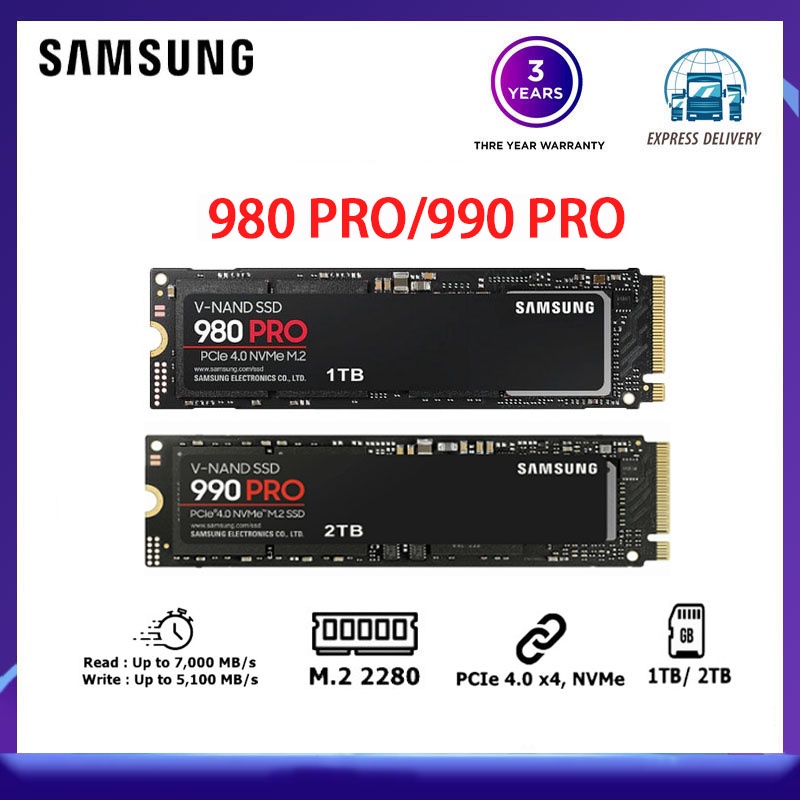 Samsung T9 Portable Portable SSDs & 4TB 990 PRO PCIe 4.0 M.2 SSD