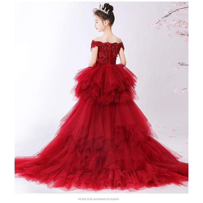 Red gown deals for girl