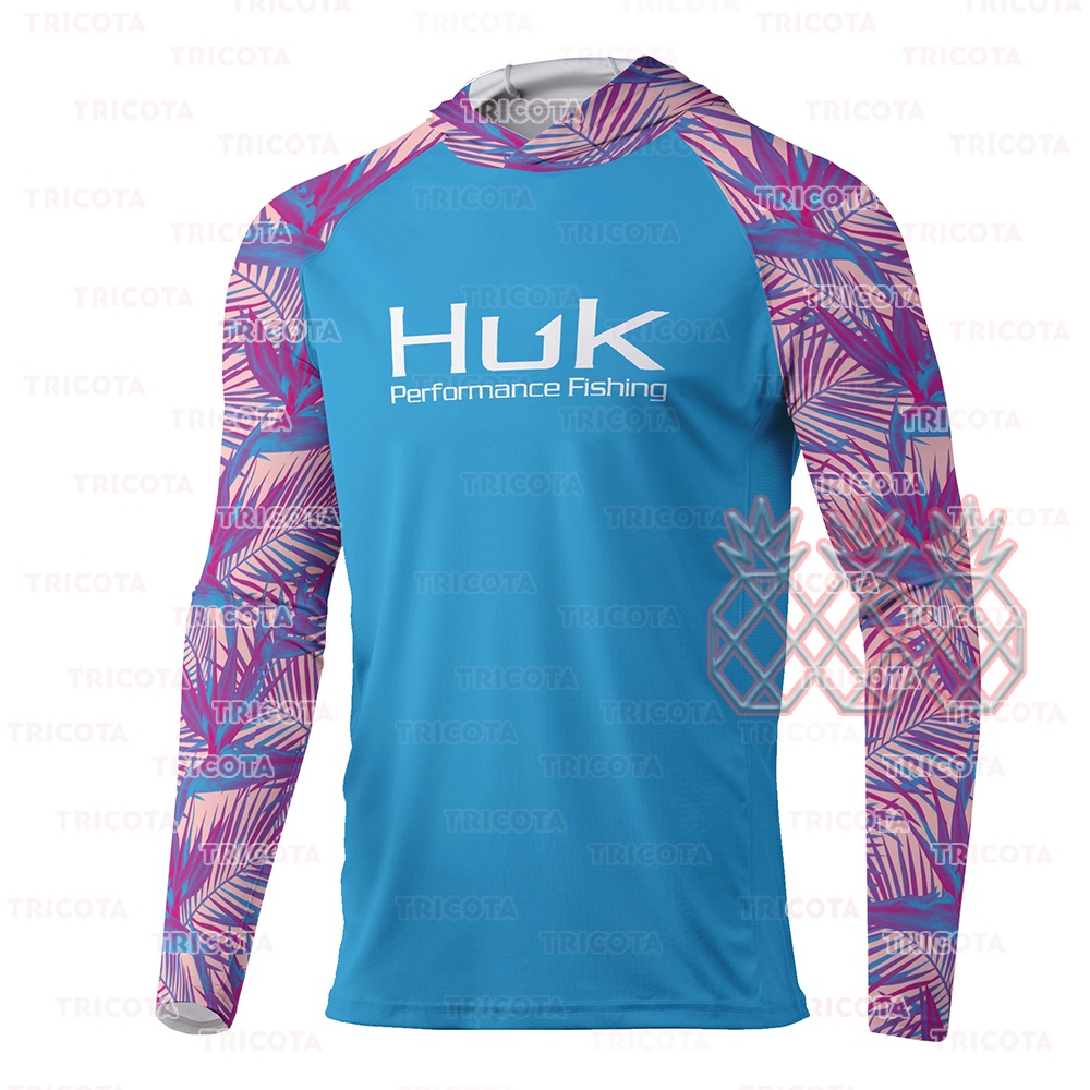 HUK Fishing Shirt UPF 50 Long sleeved T-shirt Men Outdoor Sun Protection  Fishing Clothes Ropa De Pesca Breathable Anti-UV Jersey - AliExpress