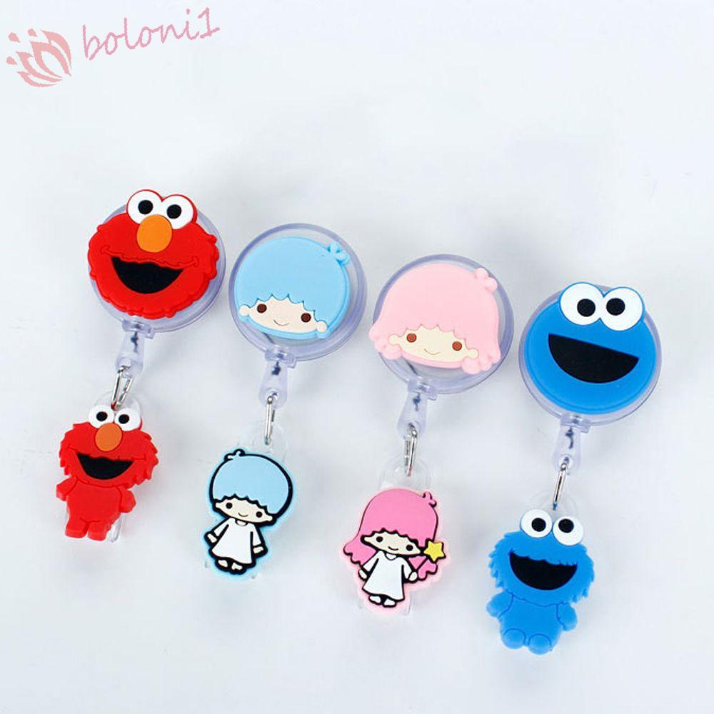 Sesame Street Vintage Cookie Monster Heart Lanyard Retractable Reel Badge  ID Card Holder 