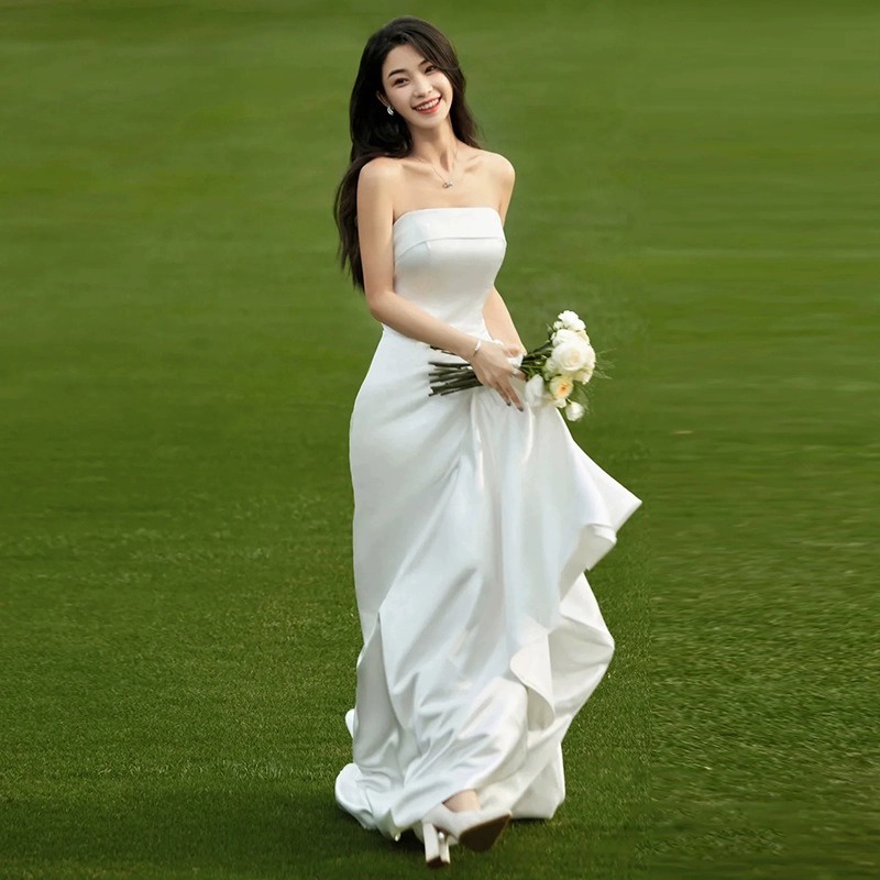 White gown hot sale online shopping