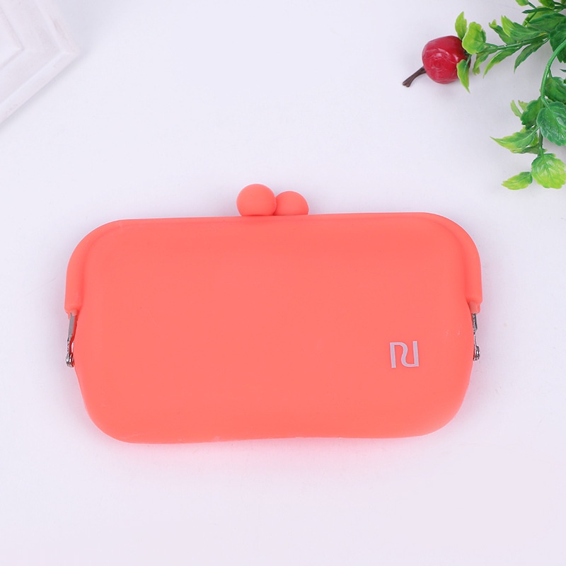 New Candy Color Rubber Silicone Coin Pouch Purse Wallet Glasses