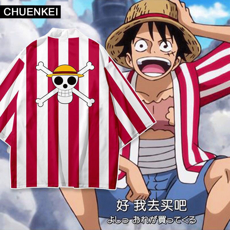 Anime Monkey D Luffy Cosplay Costume Sunflower Print Short Sleeve Shirt For  Men Hawaiian Tee Overshirt Casual Summer Beach Tops