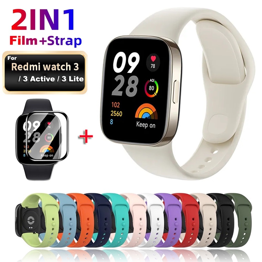 Replacement Strap For Xiaomi Redmi Watch 3 Watch Strap For Redmi Watch 3 Active Silicone Strap For Redmi Watch 3 Lite