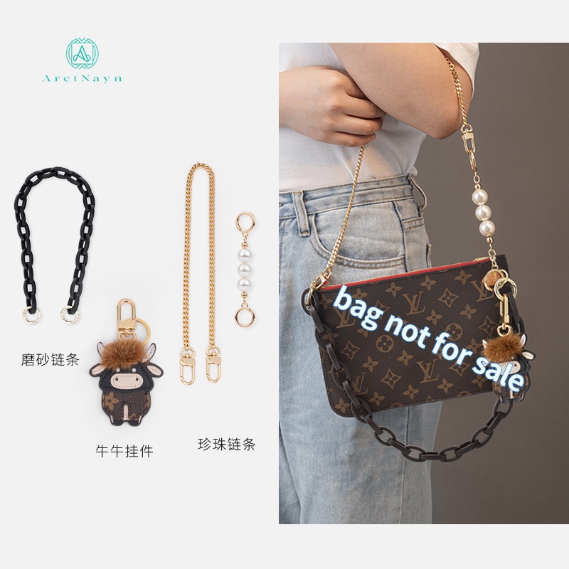 suitable for LV Mahjong bag chain accessories bag chain single buy small mahjong  bag chain bag strap shoulder strap Messenger strap