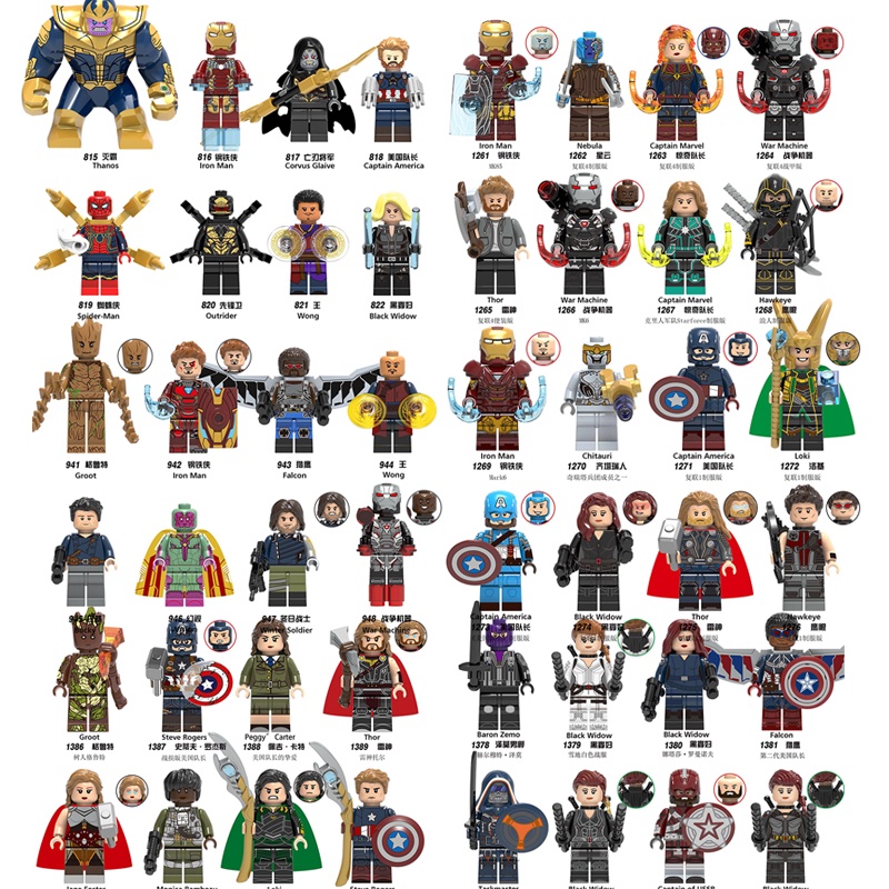 All lego cheap endgame minifigures