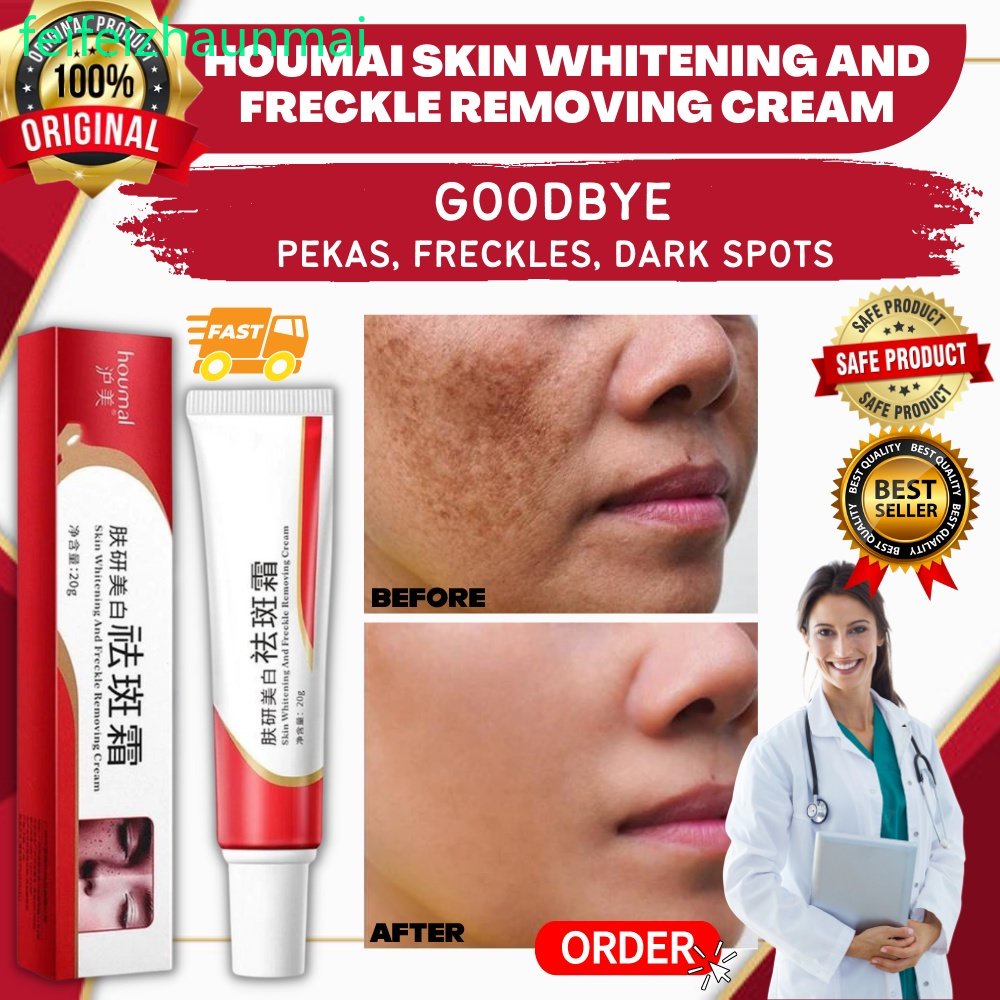 Pekas Remover Effective Melasma Cream Anti Freckle Collagen Original Skin Whitening Moisturizer Pigmentation Remover Cream and Dark Spot Black