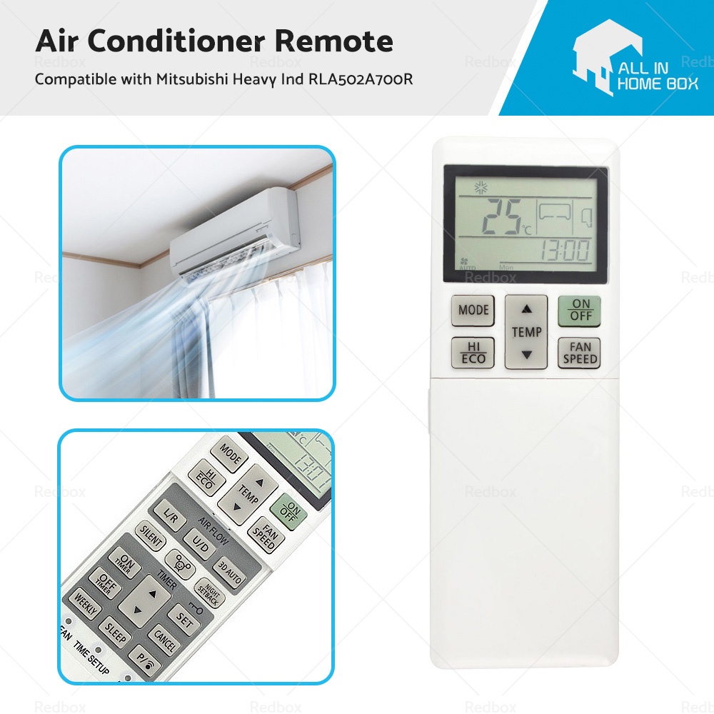 A/C Air Conditioner Remote Control RLA502A700R Suitable for