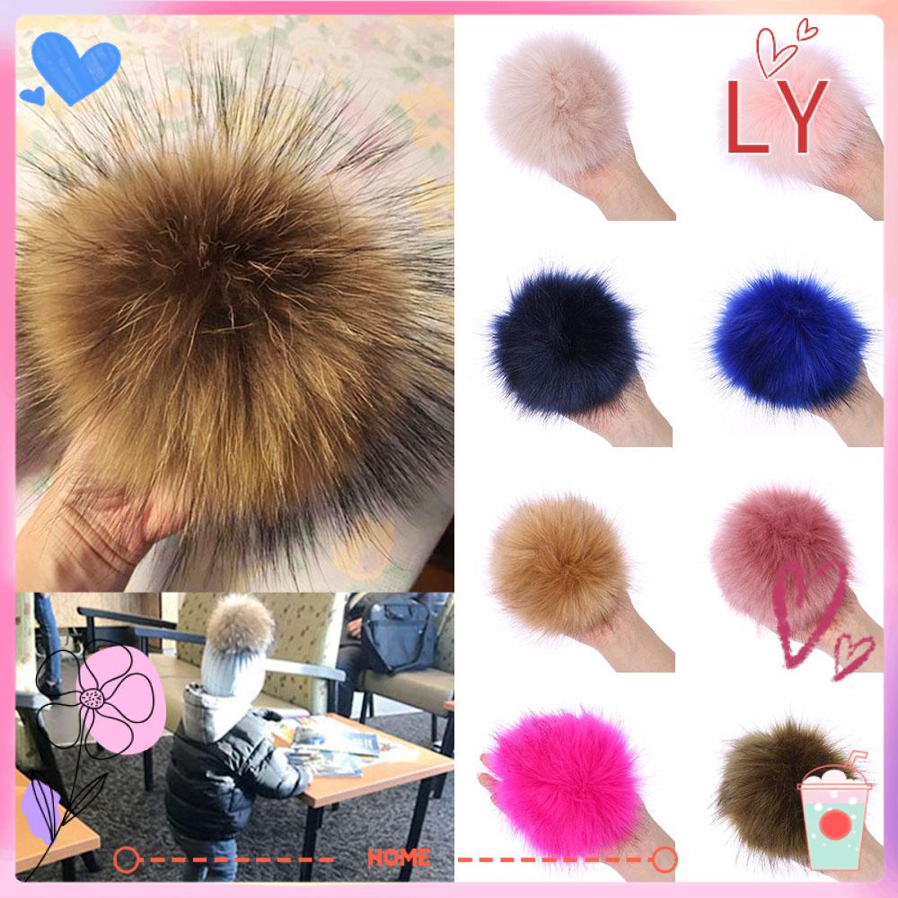 6pcs/lot 5cm DIY Faux Fox Fur Pompom Artificial Fluffy Fur Balls