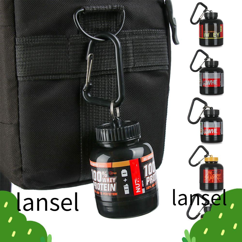 100ml And 200ml The Portable Protein Powder Container With Funnel & Belt  Key Chain For Easy Carrying - Buy 100ml And 200ml The Portable Protein  Powder Container With Funnel & Belt Key