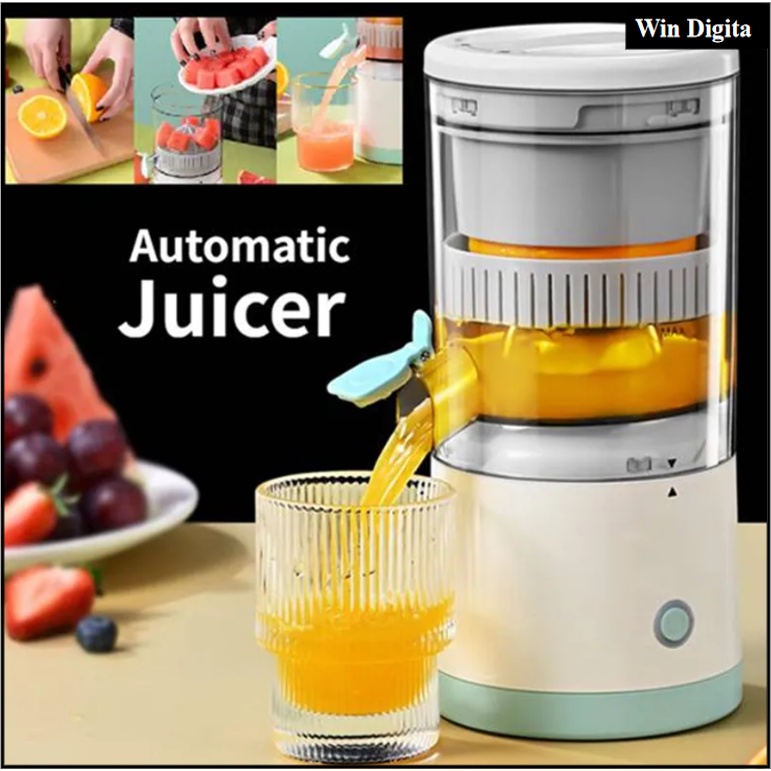 New Electric Orange Juicer Portable Juice Extractor Cordless Small