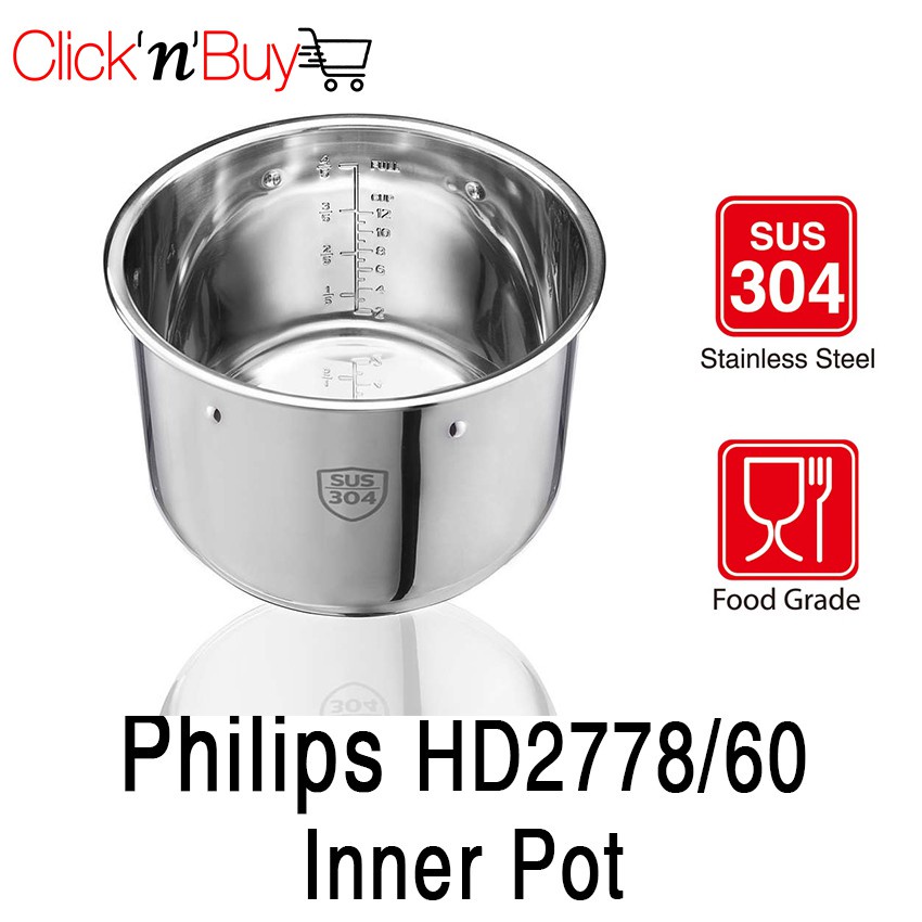 Philip stainless discount steel inner pot