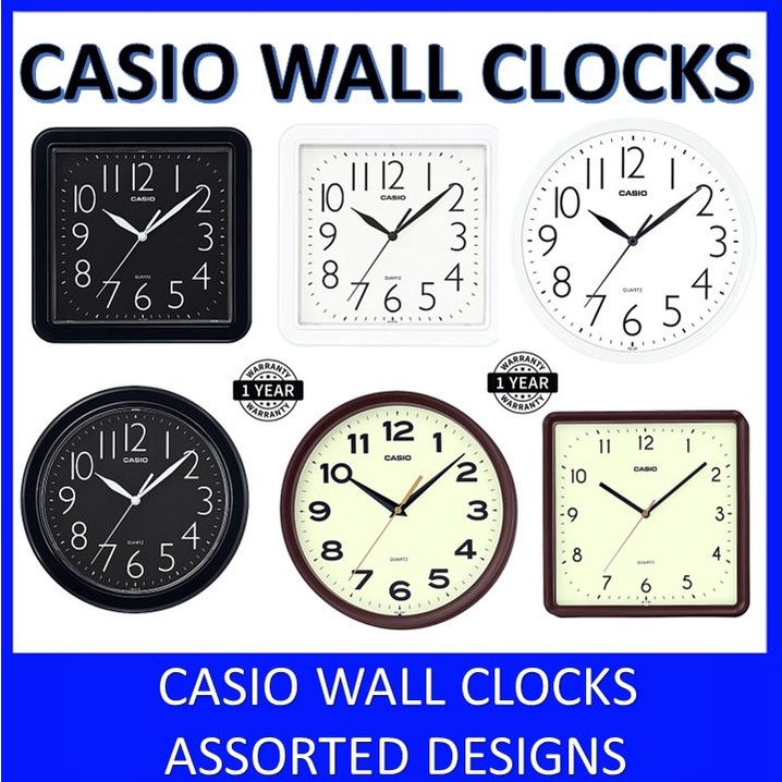 Casio wall 2025 clock online