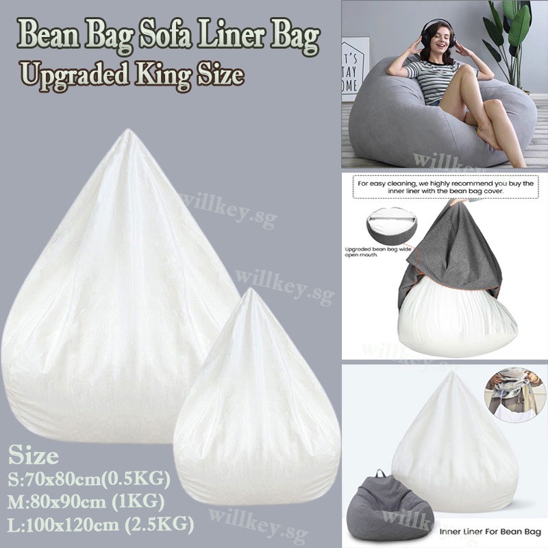 Bean bag best sale with inner liner