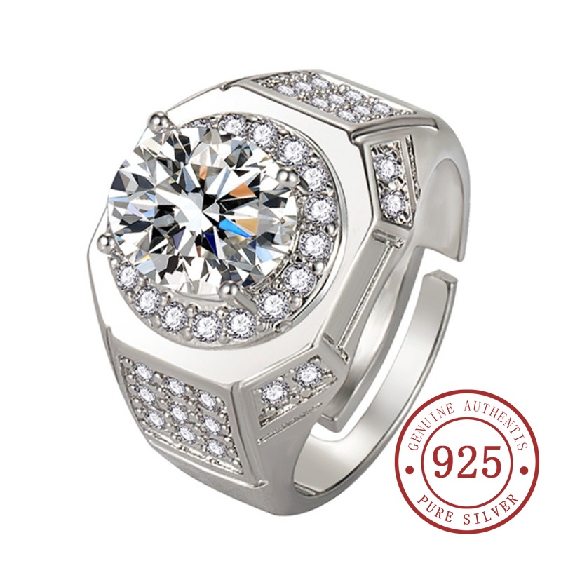 Pure diamond sale ring for men