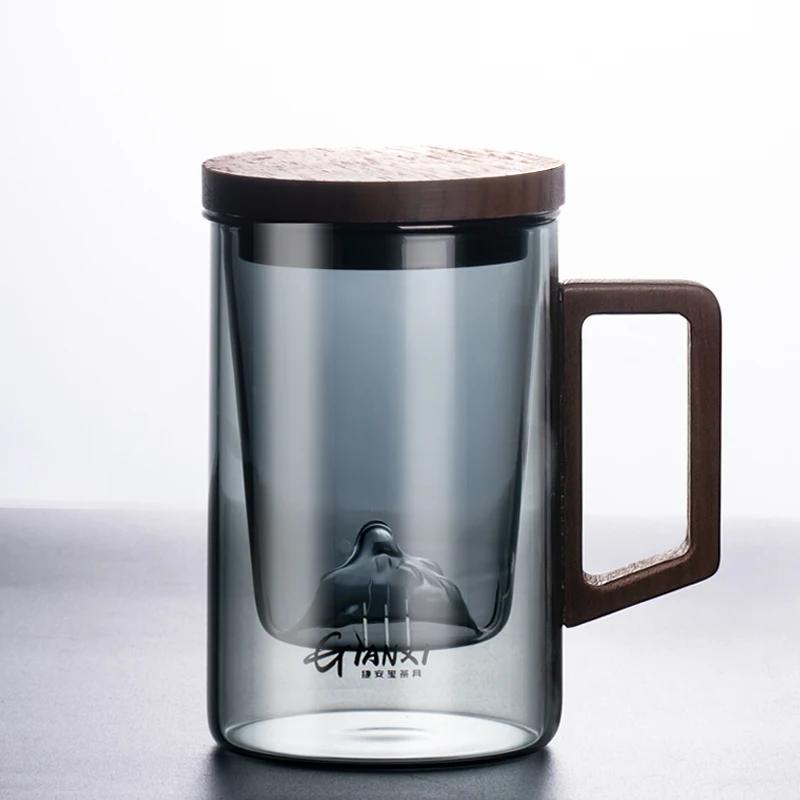 GIANXI Coffee Insulation Mug Ceramic Liner Thermos With Straw Simple Style  Leak-Proof Keep Cold And Warm Coffee Cups