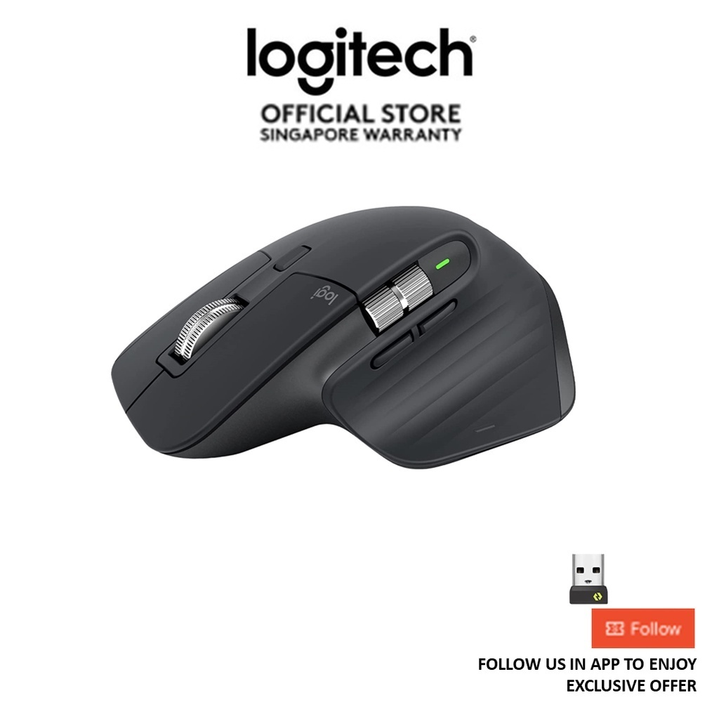 Logitech MX Master 3S - Wireless Performance Mouse with Ultra-fast  Scrolling, Ergo, 8K DPI 