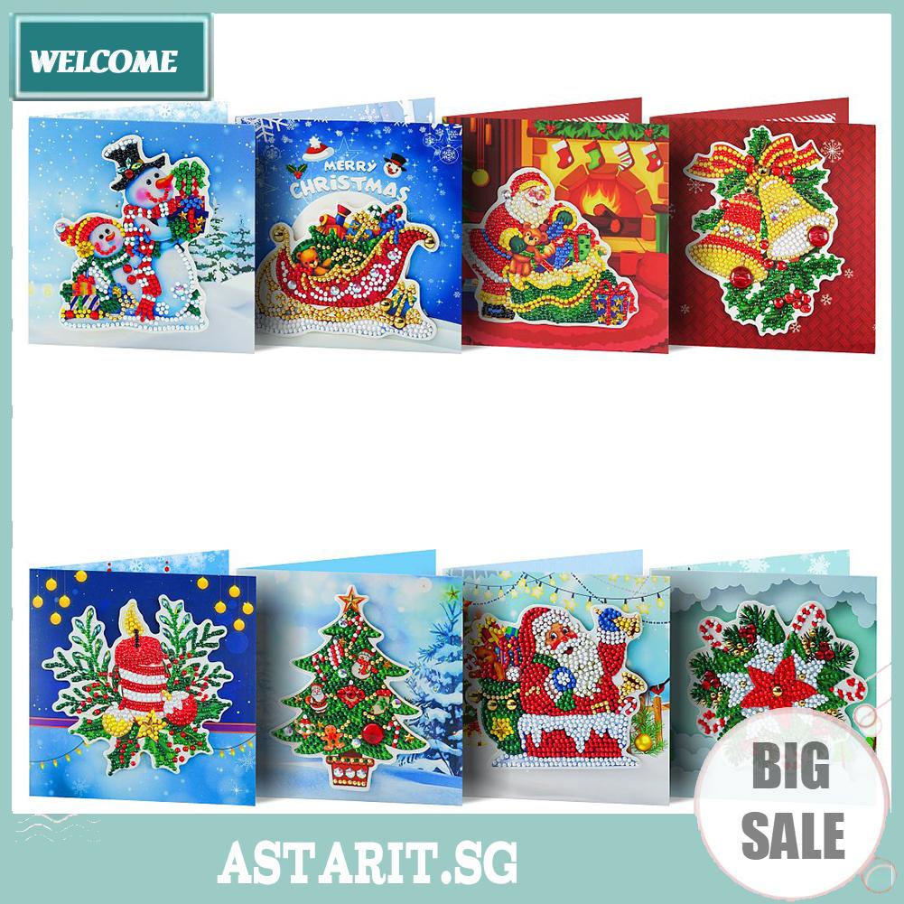 8/4/1pcs DIY Special Shaped Diamond Painting Embroidery Christmas