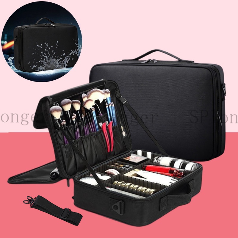 Professional Makeup Organizer Bag Large Cosmetic Case Storage Handle Travel  Kit