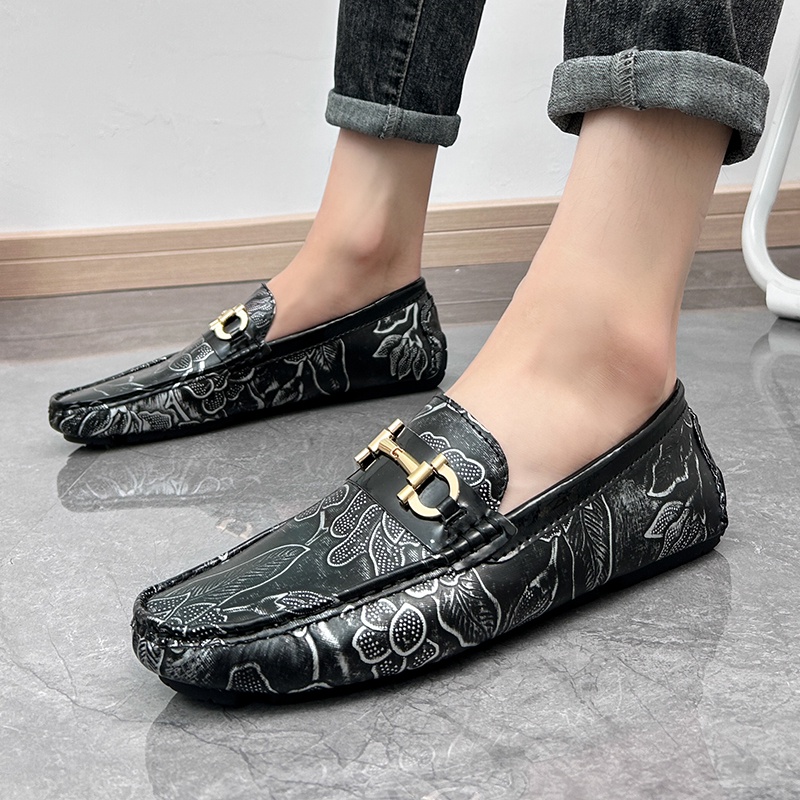 Men Casual Shoes Classic Leather Shoes Formal Leather Shoes Medusa Fashion  LV Loafers Shoes