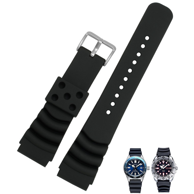 20mm Rubber Watch Band Suitable for Seiko SKX Z 22 4FY8JZ Diver