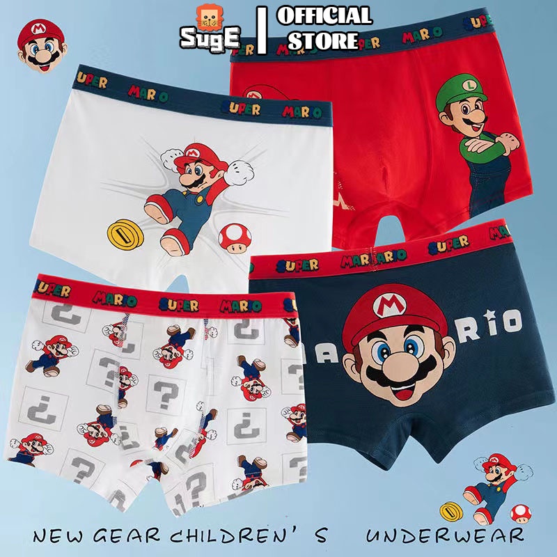 Super Mario Bros Men Boxers Anime Breathable Underwear Adult 3D Printing  Panties Underpants Funny Cartoon Soft Boxer Briefs Gift - AliExpress