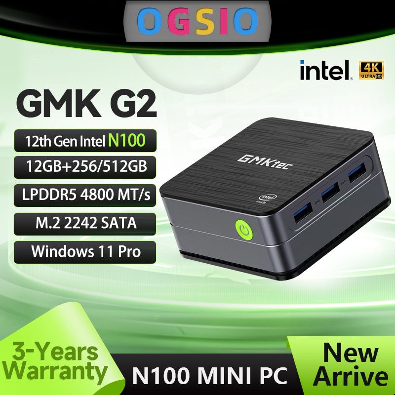 Newest 12th Gen Mini Pc Intel Alder Lake N100 Quad Core Up to 3.4