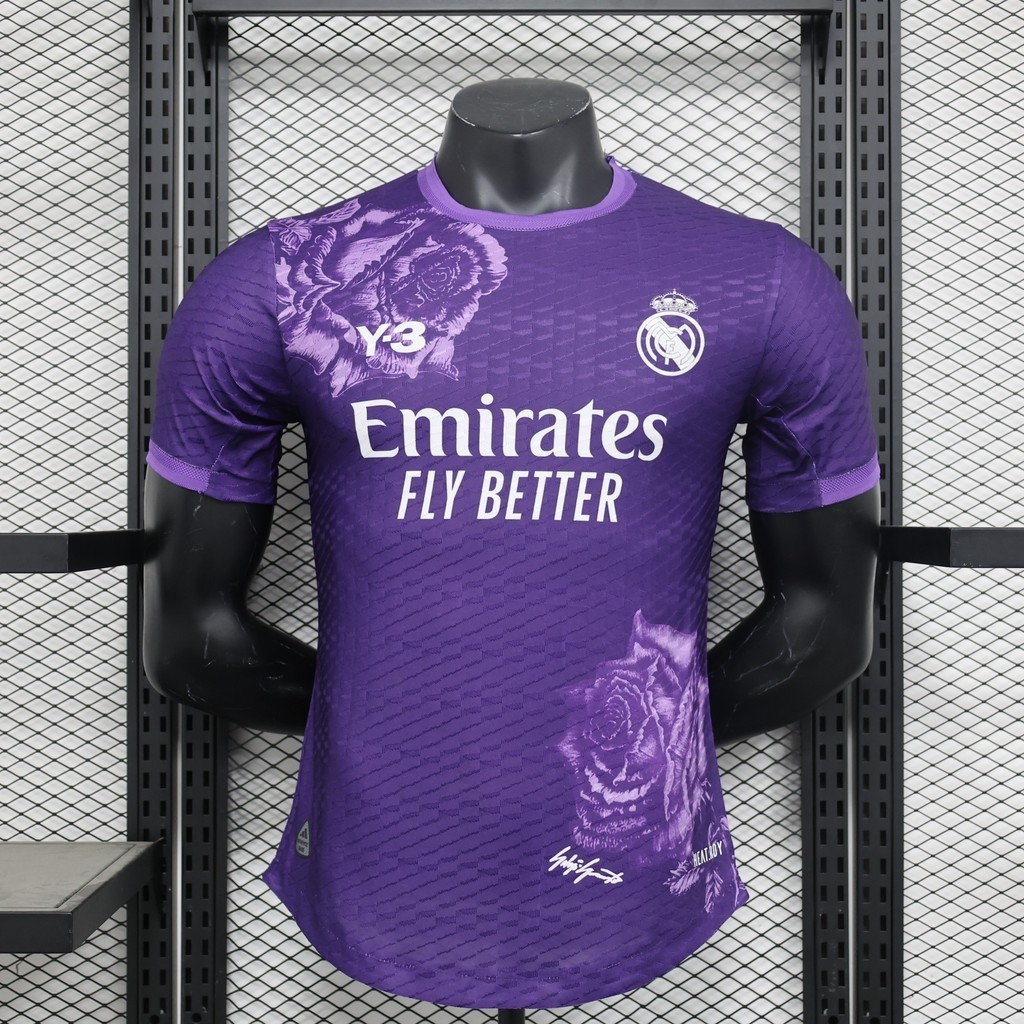 Player 2024 25 Real Madrid Y3 Purple football jersey S 2XL UCL Shopee Singapore