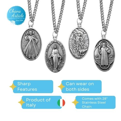 Mary on sale medal necklace