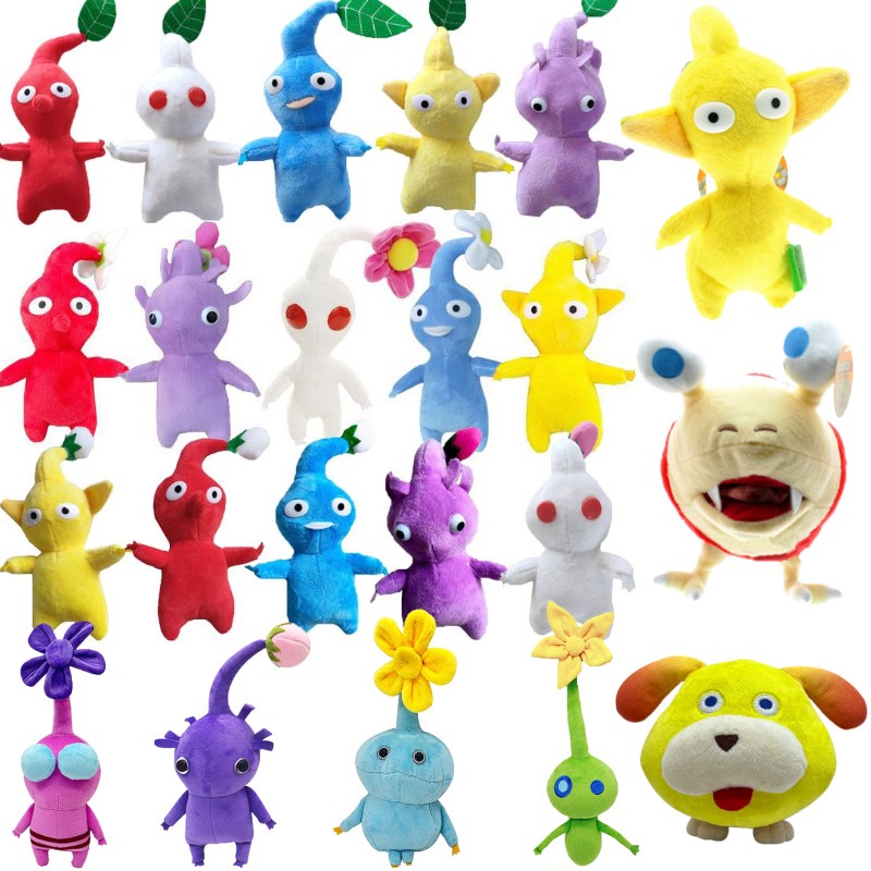 Pikmin cheap plush set