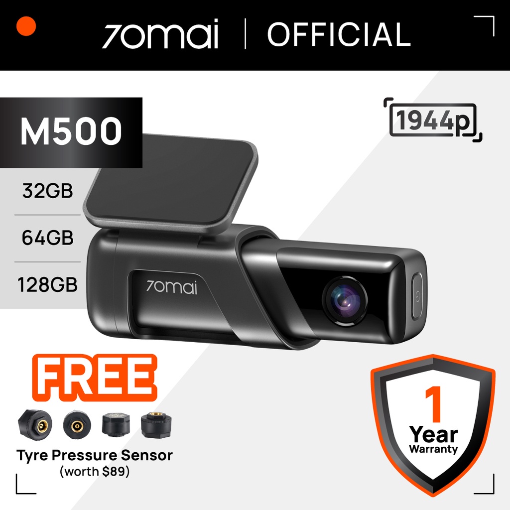 70mai Dash Cam Omni, 360° Rotation, Excellent Night Vision, Integrated 32GB  eMMC Memory, Time Lapse Recording, 24H Parking Mode, AI Motion Detection