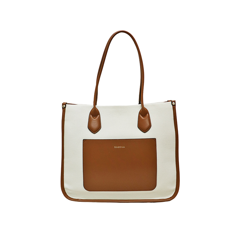 Sembonia synthetic sale leather satchel bag