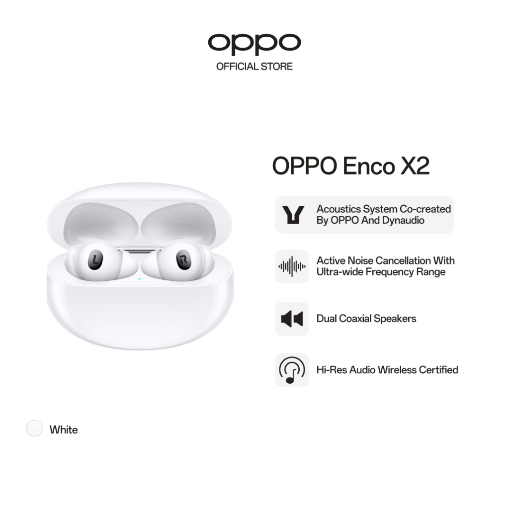 OPPO ENCO X2 Noise Cancelling Earbuds with Studio Level Sound Quality