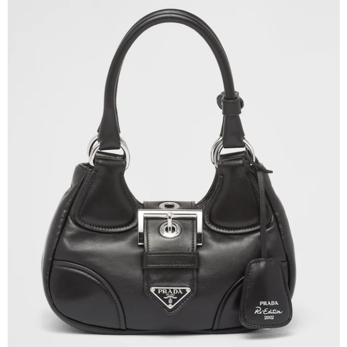 White and black hot sale prada bag