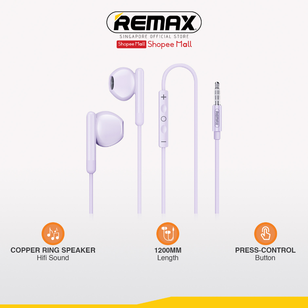 Remax earphone online shopee