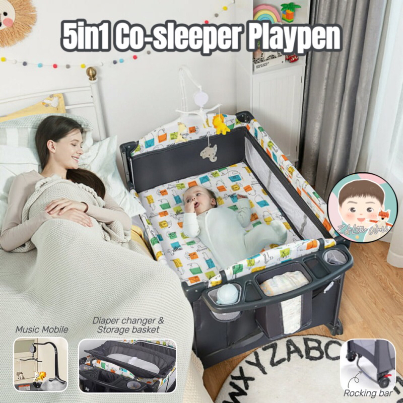 Bedside playpen sales