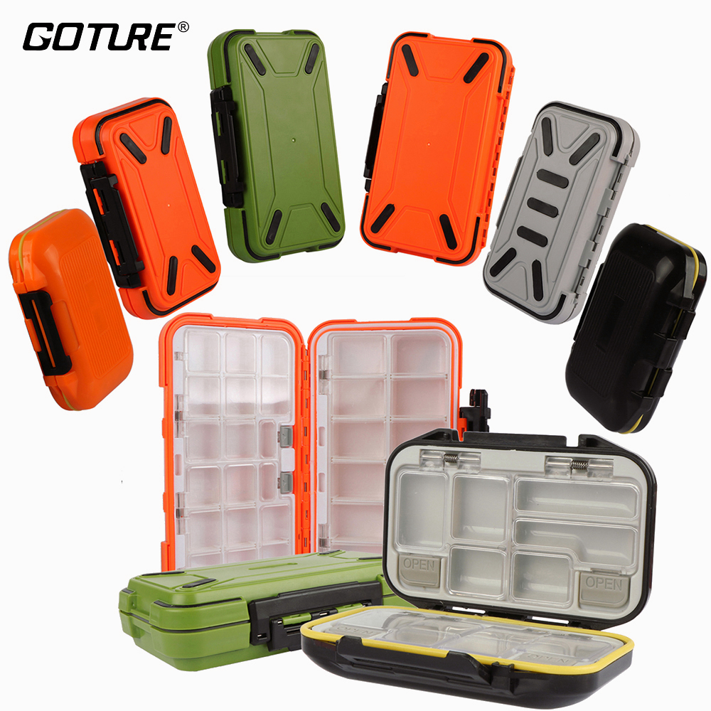 Goture Design Fishing Tackle Boxes Double Layer 30 Compartments Lure Fishing  Box Fly Fishing Tackle Boxes Accessories