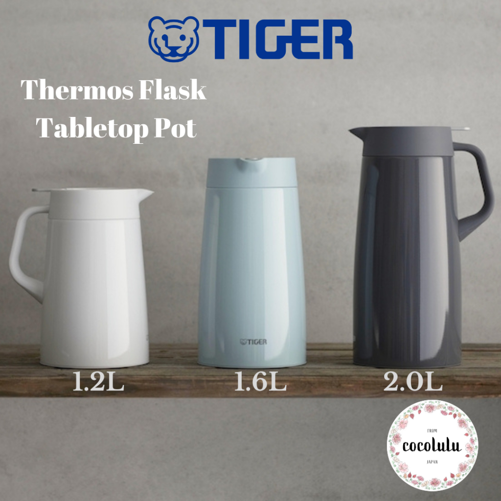 Tiger Vacuum Insulated Stainless Steel Bottle 1.2/1.6L/2.0L