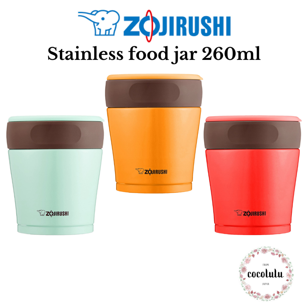 Zojirushi 9 Oz Stainless Steel Food Jar Pale Orange - Japan