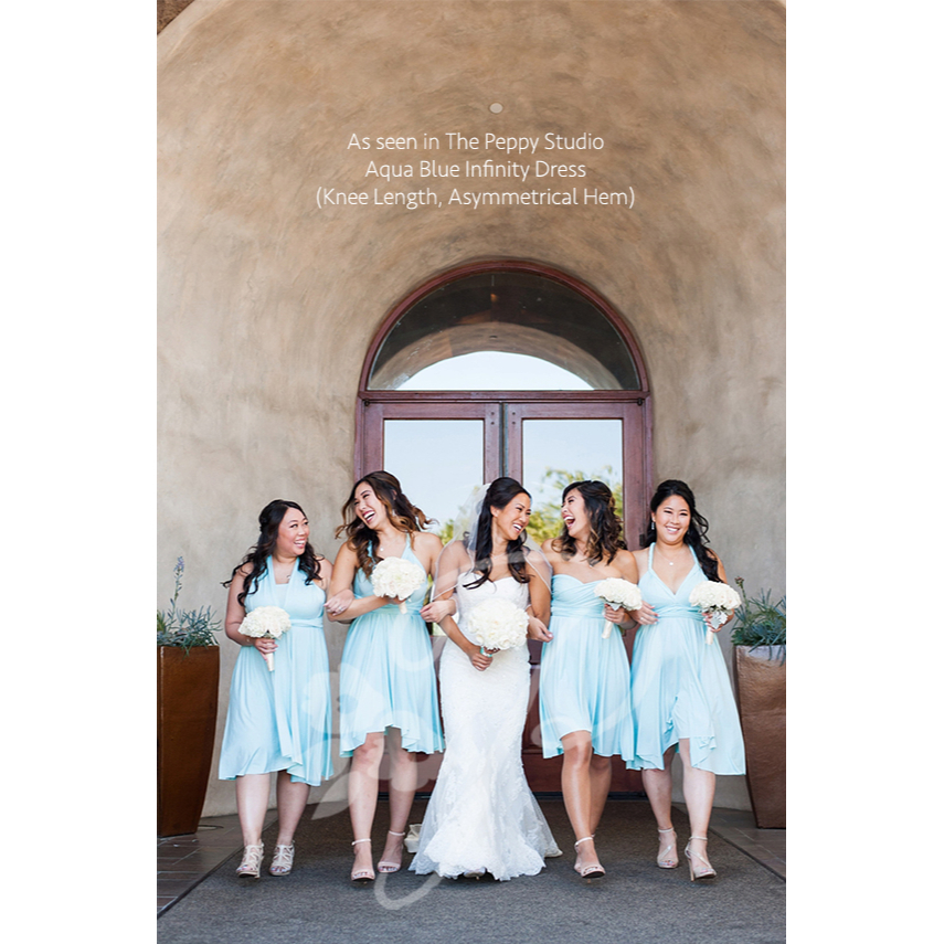 Aqua blue dresses on sale bridesmaid