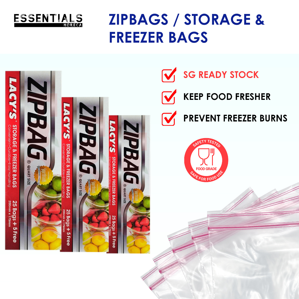 Lacys Zipbag Storage & Freezer Bags - Jumbo