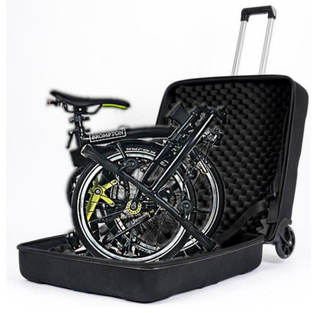 Folding best sale bike luggage