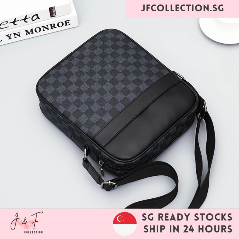 Checkered hot sale side bag