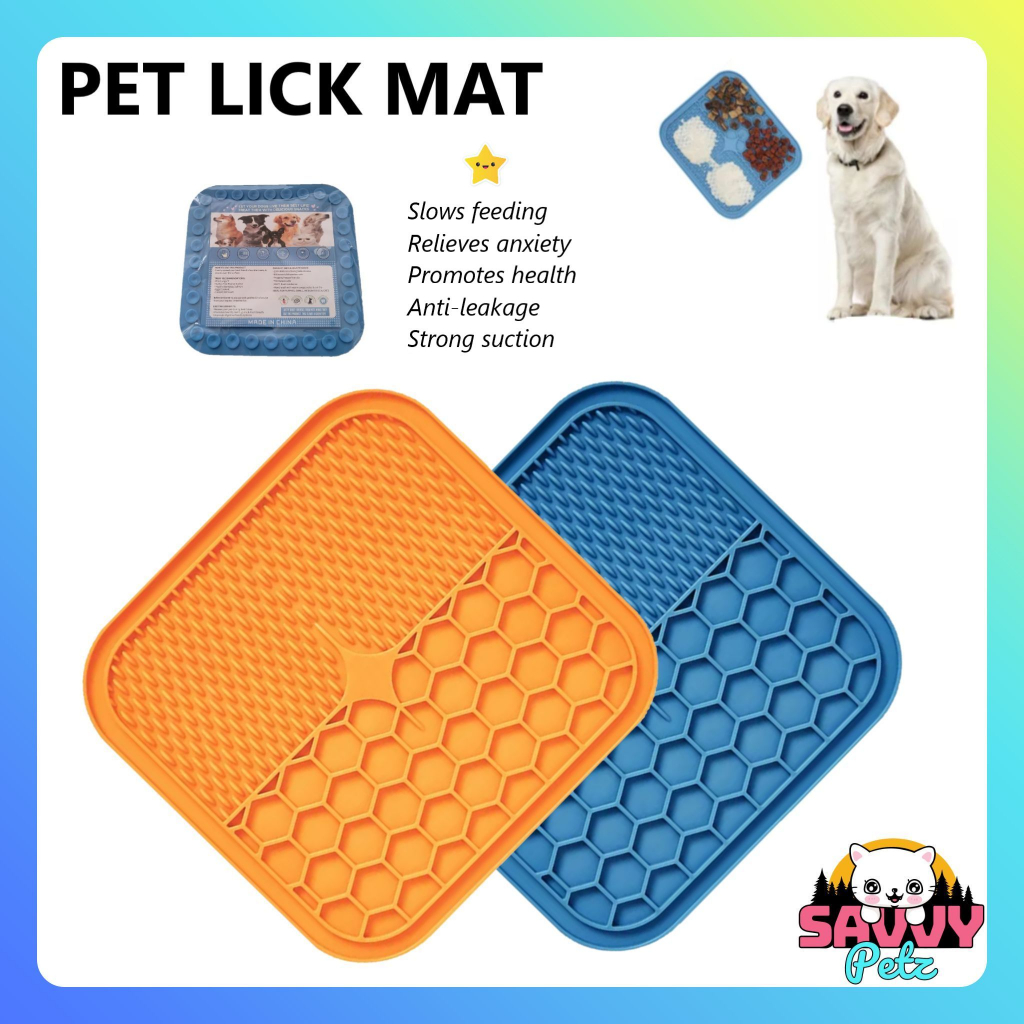 Clover Shape Pet Lick Mat Slow Feeding Mat Silicone Licking Pad