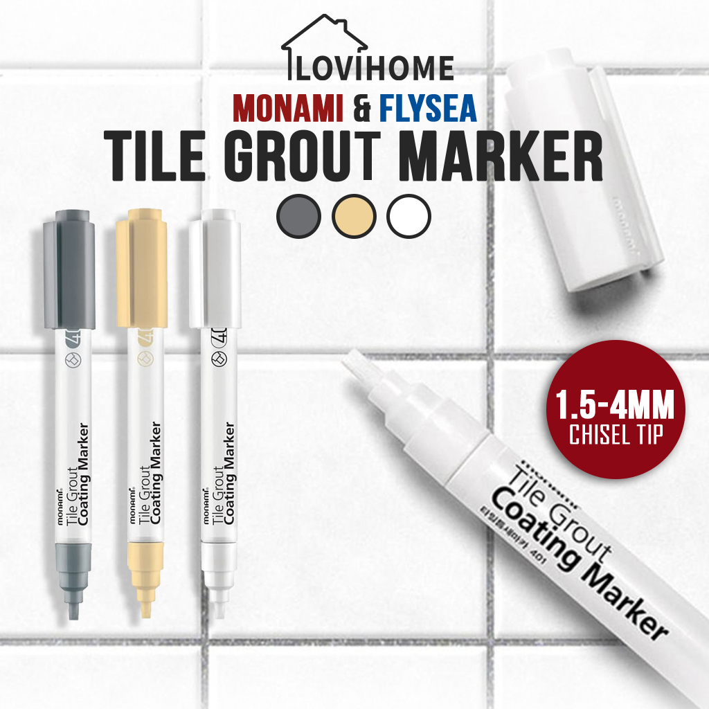 SG MONAMI Premium Tile Grout Marker Pen - Waterproof Anti Mold Gap Filler  Repair Home Kitchen Floor