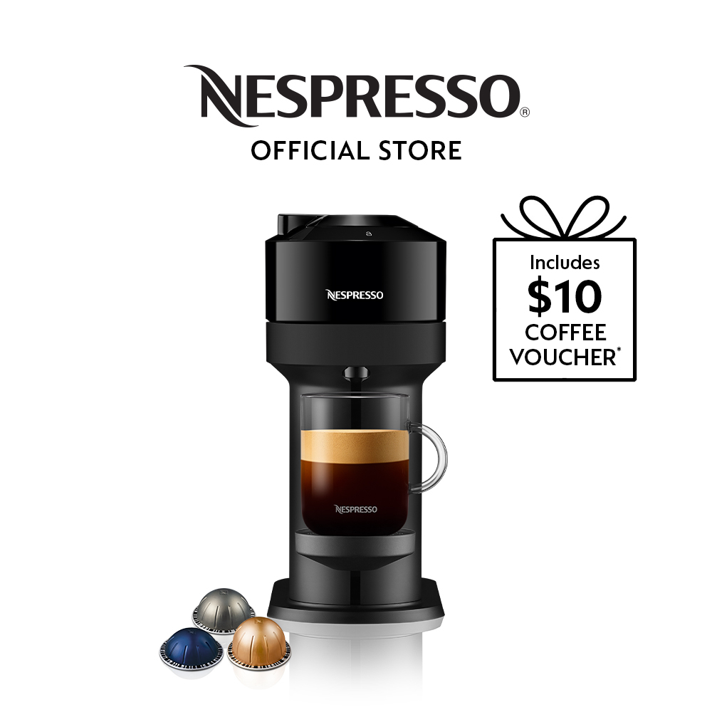 Nespresso Vertuo Next Coffee/Espresso Maker w Frother and Voucher